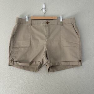 Lane Bryant Lot of 3 NWT/NWOT Rolled Cuff Cotton Stretch Shorts Size 20 Plus